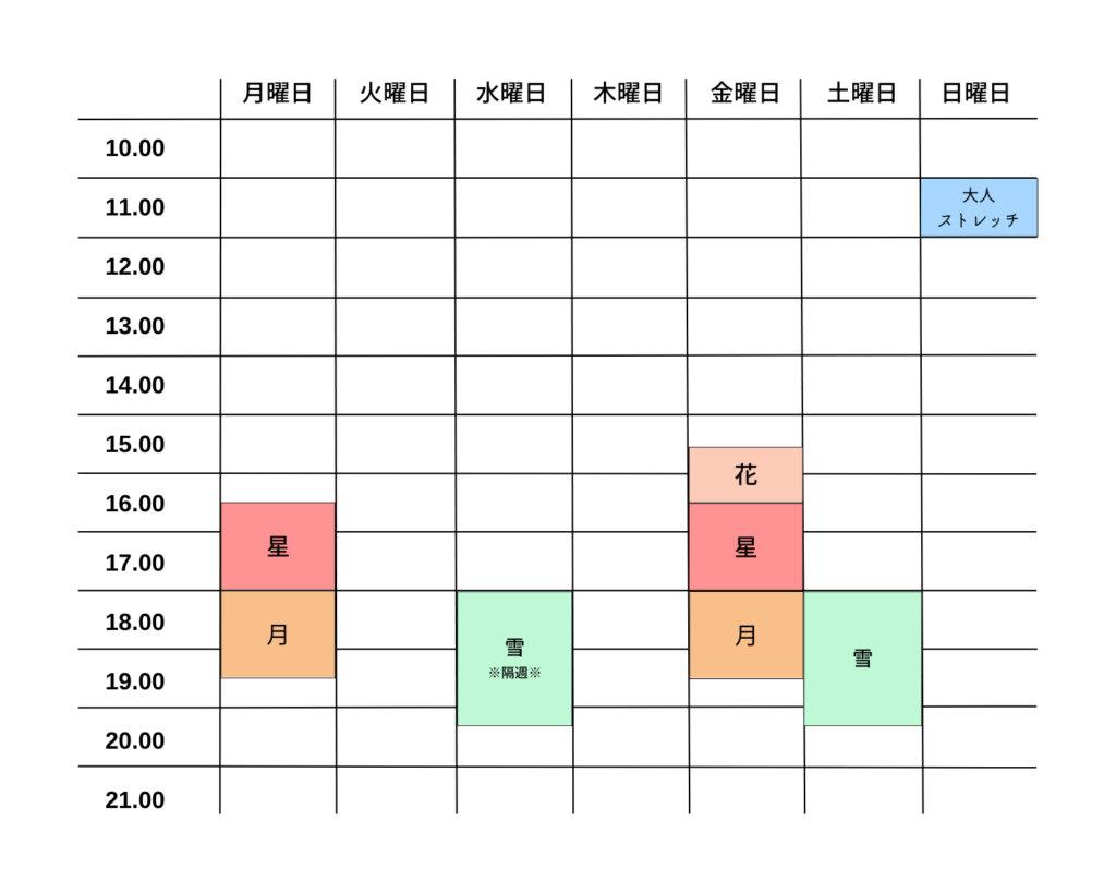 スケジュール